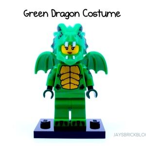 Series 23 Collectible Minifigures green dragon costume new 71034 retired